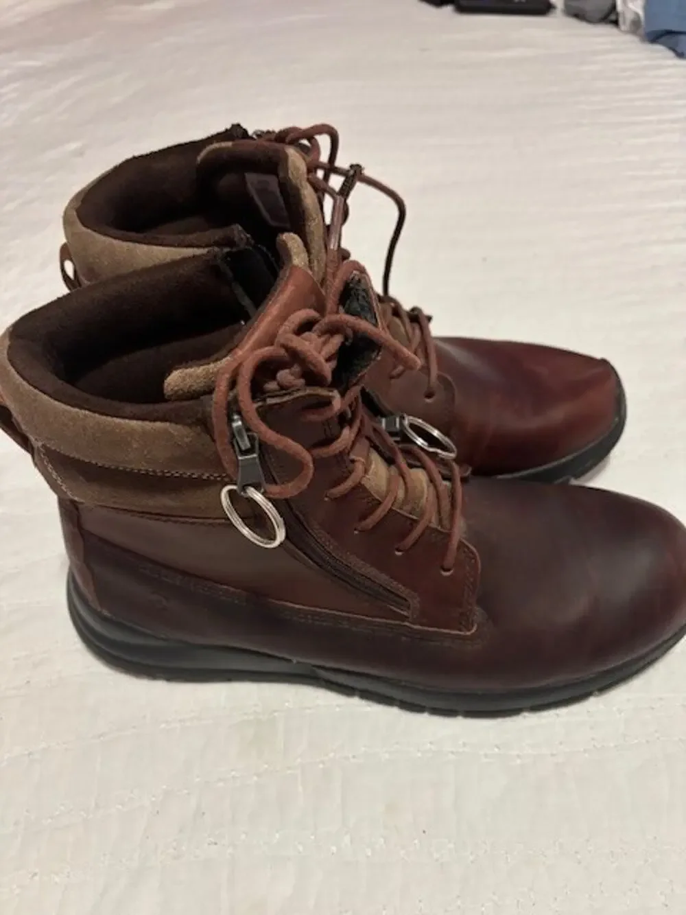 Anodyne Work Boots Men’s Size 13 Brown Leather Lace‑Up Durable Comfort
